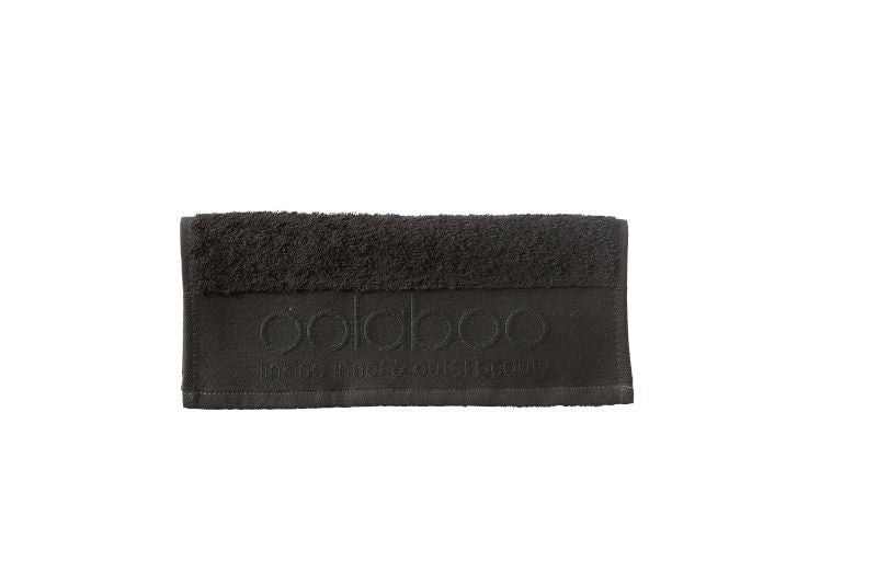 Mini embracing towel black 570 gram 32x50 cm